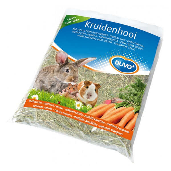 Duvo Plus Herbal Hay Carrot, 500g - полевое сено с морковью