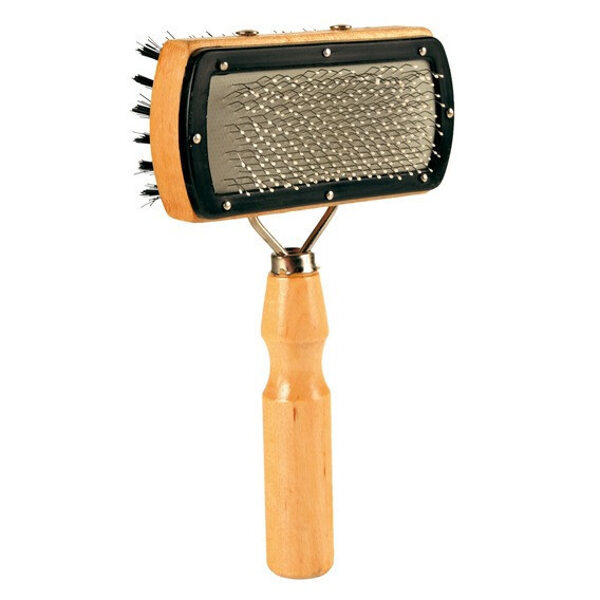 Ķemme dzīvniekiem - Trixie Soft Brush, double sided 10*18cm.