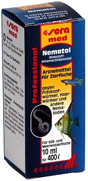Sera Professional Nematol 10ml -  для удаления нематод у пресноводных и морских рыб