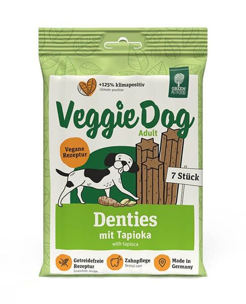 Green PetFood VeggieDog Denties 180g - kārums suņiem zobu tīrīšanai