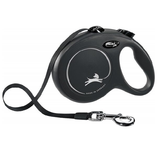Trixie Flexi New Classic Tape Leash - black M: 5m