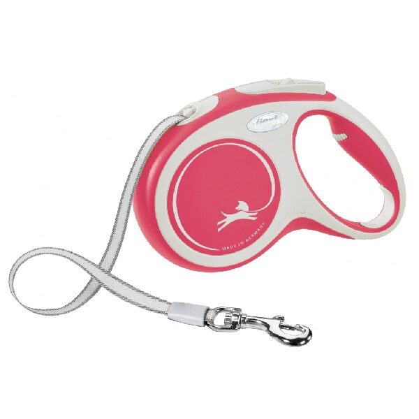 Trixie Flexi New COMFORT, tape leash, M: 5 m, red.