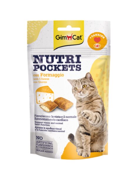 Gardums kaķiem - Gimborn Nutri Pockets with Cheese and Taurin, 60 g