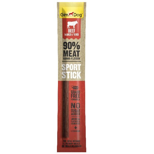  Gardums suņiem - GimDog Sports Stick Beef, 12 g