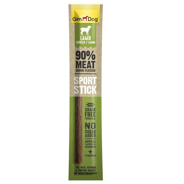 Gardums suņiem - GimDog Sports Stick Lamb, 12 g