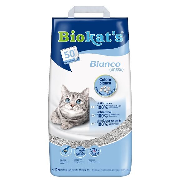Smiltis kaķu tualetēm - Gimborn Biokat's Bianco 10 kg