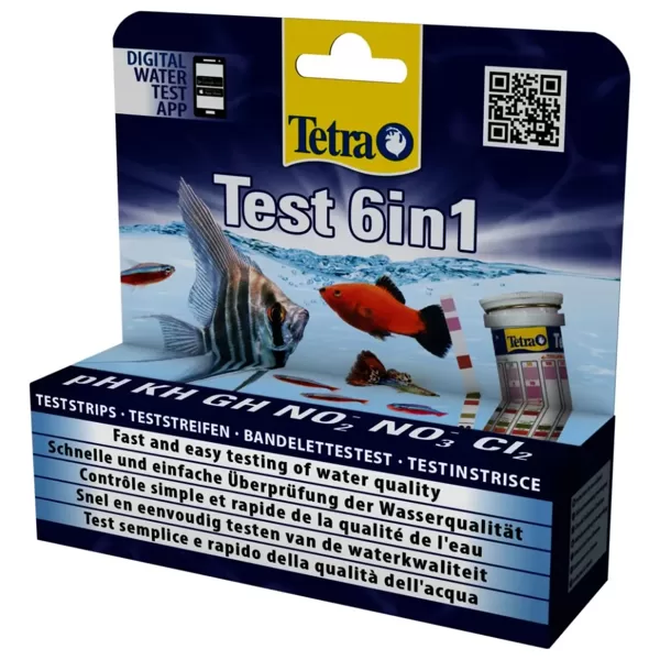 Tetra Test 6in1 - экспресс-тест воды, 10 полосок