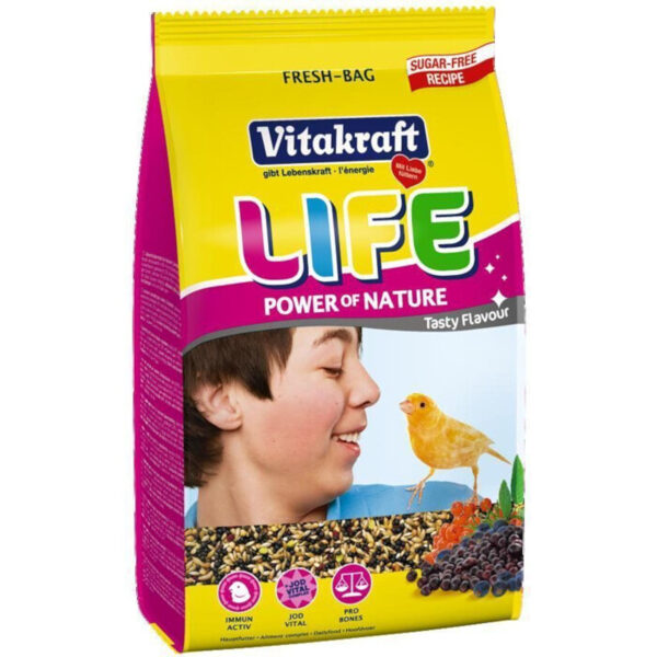 Barība kanārijputniņiem Vitakraft Life 800g