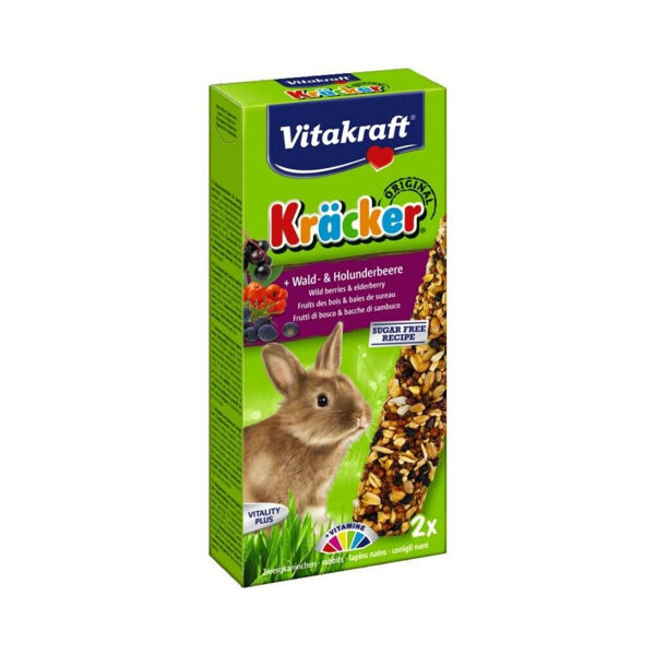  Vitakraft nūjiņas 112g/2gab ar meža ogu garšu - gardums trušiem