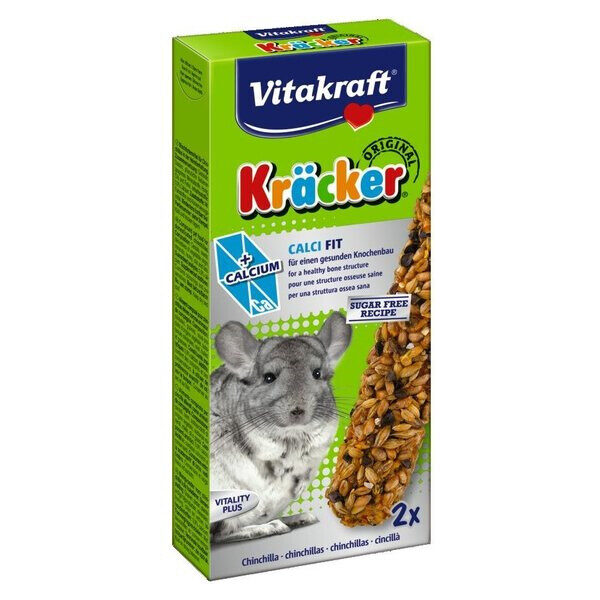  Vitakraft nūjiņas 112g/2gab ar kaļķi - gardums šinšillām