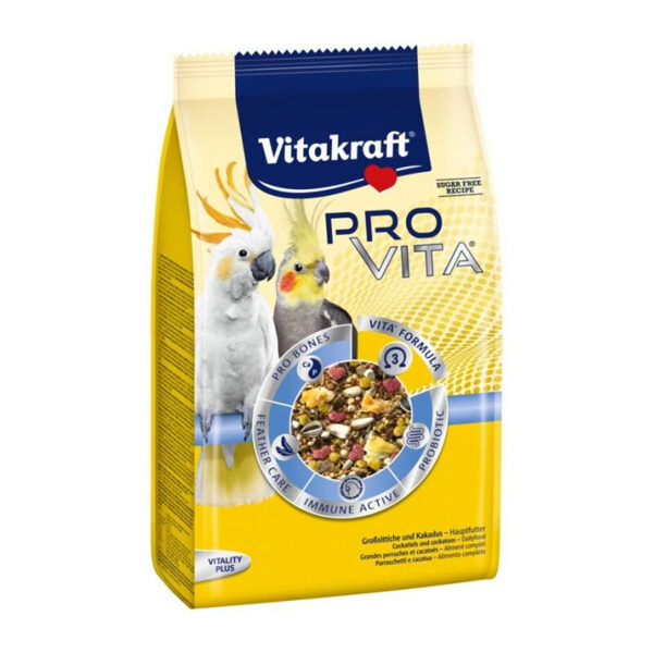 Barība vidēja izmēra papagaiļiem Vitakraft Pro Vita 800g
