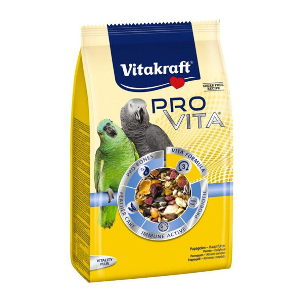 Barība lielajiem papagaiļiem Vitakraft Pro Vita 800g