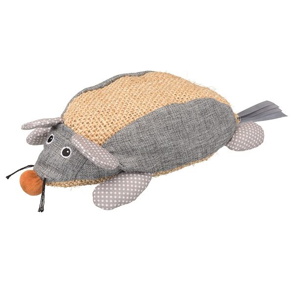 Rotaļlieta kaķiem - Trixie Sisal Mouse XXL, natural/grey, 30cm