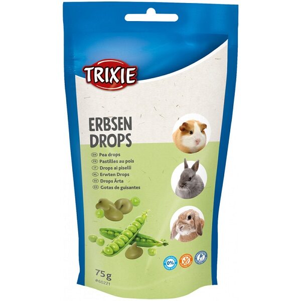 Papildbarība grauzējiem - Trixie Pea drops, 75 g