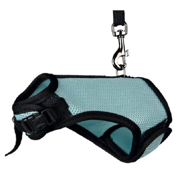 Krūšu siksna žurkām - Trixie Soft harness with leash, rats, 12–18 cm, 1.20 m
