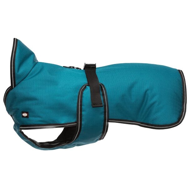 Apģērbs suņiem - Trixie Breval coat, petrol.  M: 50 cm