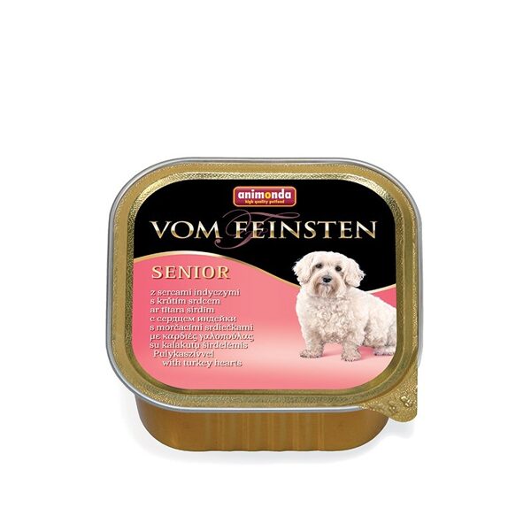 Animonda Vom Feinsten Senior Turkey hearts 150 g - корм для пожилых собак 