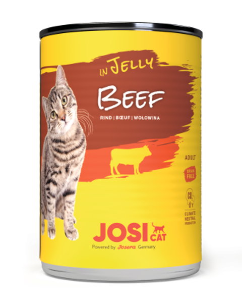 Josera JosiCat Beef in Jelly konservi kaķiem 400g