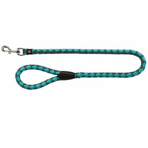 Pavada ar karabīnu suņiem - Trixie Cavo leash, S–M: 1.00 m/ø 12 mm, ocean/graphite