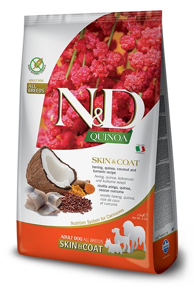N&D DOG QUINOA HERRING COCONUT SKIN&COAT ALL BREED 7KG 