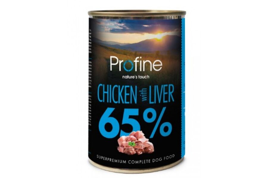 Profine Superpremium Pure Meat Chicken&Liver 400g - bezgraudu konservi suņiem