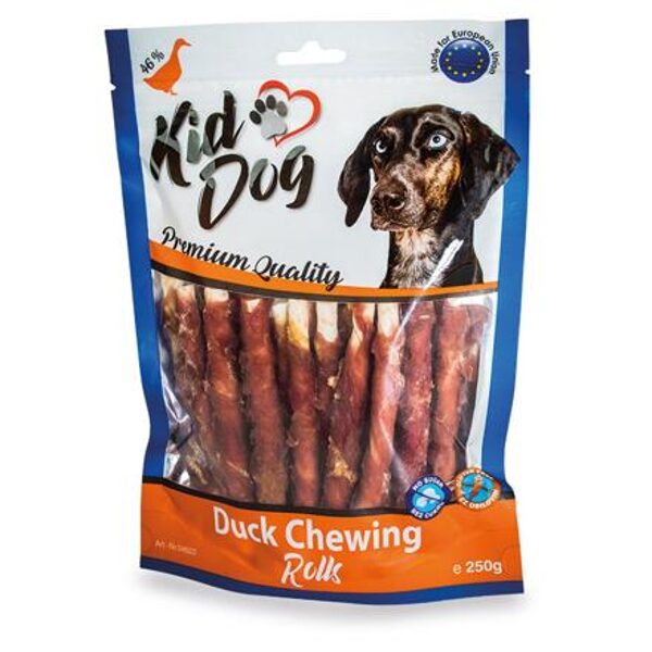 KIDDOG Duck Chewing Rolls (8 mm/12 cm)250g