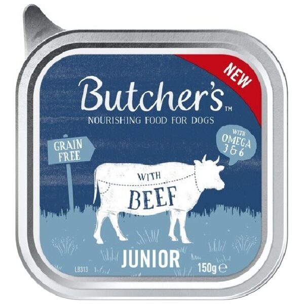 Butchers DOG Original Junior with beef pate 150g - Konservi kucēniem