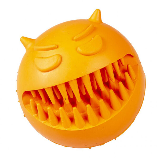 Duvo Plus Angry Face Ball Orange, 7cm - резиновый мяч