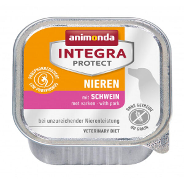 ANIMONDA INTEGRA PROTECT NIEREN, PORK, 150Г- КОРМ ДЛЯ СОБАК С ПОЧЕЧНОЙ НЕДОСТАТОЧНОСТЬЮ