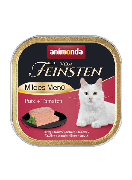 Animonda Vom Feinsten Mildes Menu Turkey+Tomatoes 100g - консервы для кошек (Индейка, томаты)