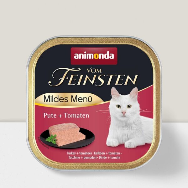 Animonda Vom Feinsten Mildes Menu Turkey+Tomatoes 100g - konservi kaķiem (Tītars, tomāti)