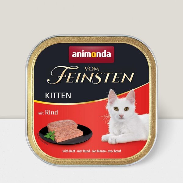 Animonda Vom Feinsten Kitten ar liellopu, 100g - konservi kaķēniem