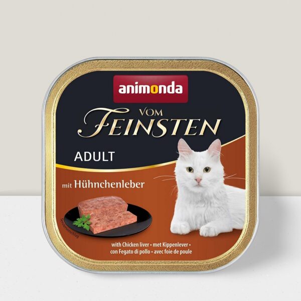 Animonda Vom Feinsten with Chicken Liver 100g -  konservi kaķiem (vistas aknas) 