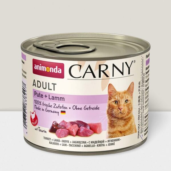 Animonda Carny Adult Turkey & Lamb 200g - konservi kaķiem (Tītars, jērs) 