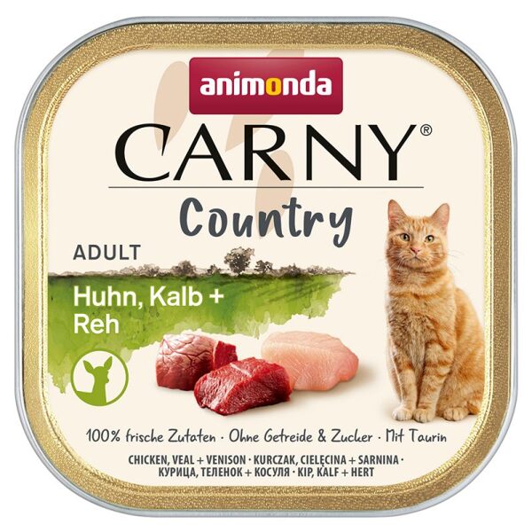 ANIMONDA CARNY COUNTRY 100g (vista, teļš, stirna)