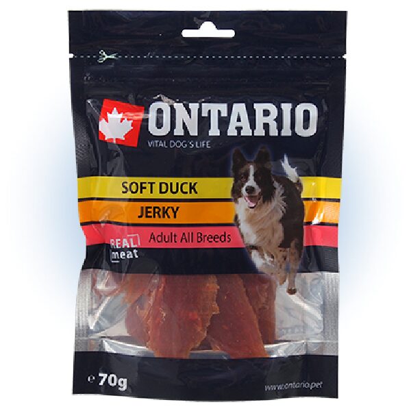 Ontario Soft Duck Jerky, 70 g - Gardums suņiem