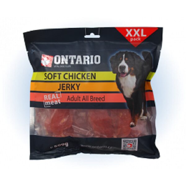 Ontario Soft Chicken Jerky, 500 g - Gardums suņiem