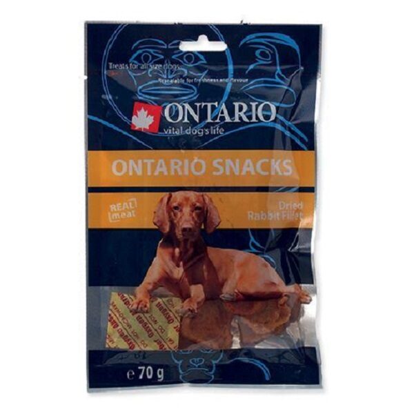 Ontario Dry Rabbit Fillet, 70 g - Gardums suņiem