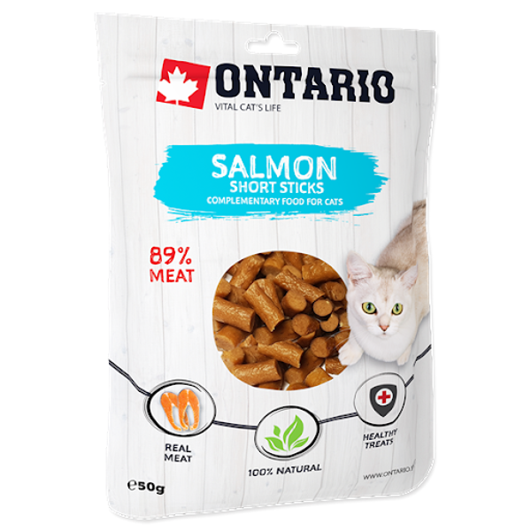 Gardums kaķiеm - Ontario Cat Salmon Short Sticks 50g