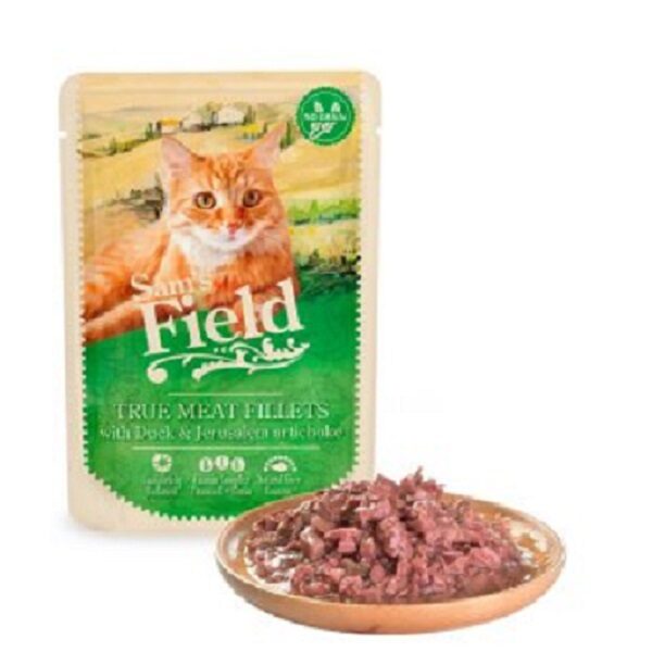 Sam´s Field CAT POUCH Duck Fillets/Jerusalem Artichoke 85g