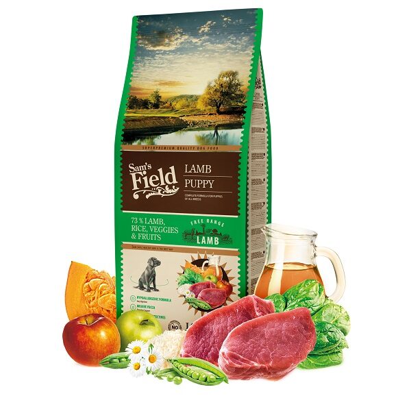 Sam´s Field DOG Fresh Lamb&Rice PUPPY ALL 13 kg.