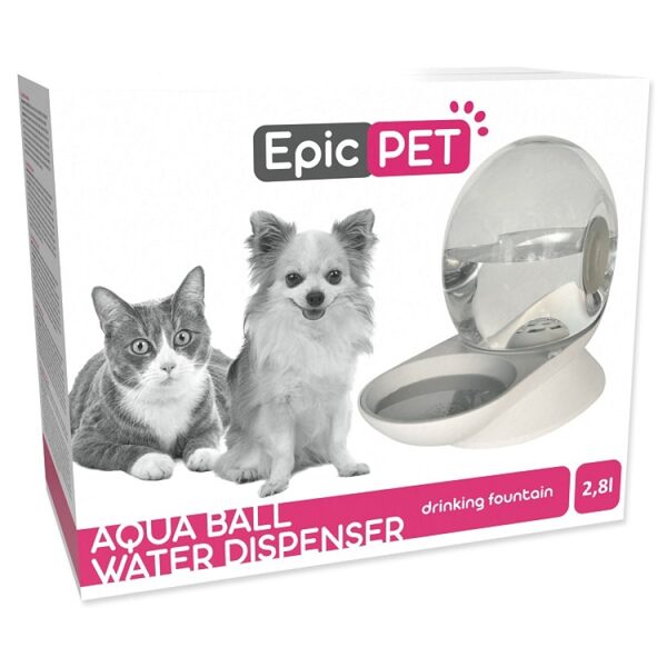 Автоматическая поилка для животных Cat Epic Pet Aqua ball water dispenser 2.8l/ 30cm