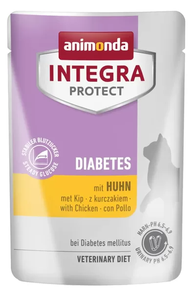 Animonda Integra Diabetes Huhn 85g - diētiskā konservēta barība Kaķien ar diabēta slimību (ar vistu) 