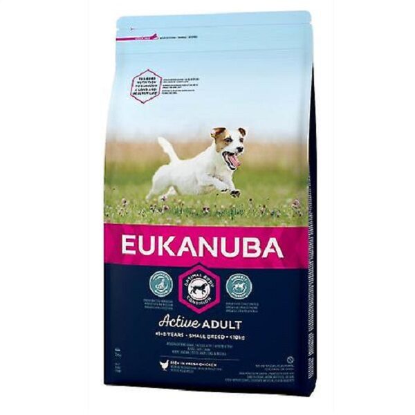 Eukanuba Adult Small Breed Chicken - для собак мелких пород с курицей 12кг