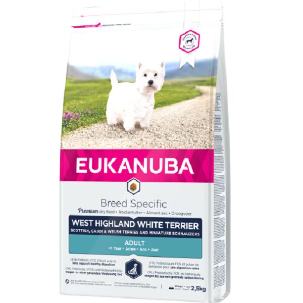  Eukanuba Adult West Highland White Terrier, 2.5 kg