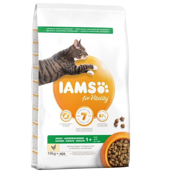Sausā barība kaķiem - IAMS CAT ADULT CHICKEN 2KG.