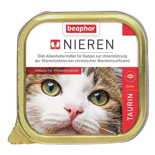 Pilnvērtīga diētiska kaķu barība (pastēte) - Beaphar NIERDIEET TAURIN 100G.