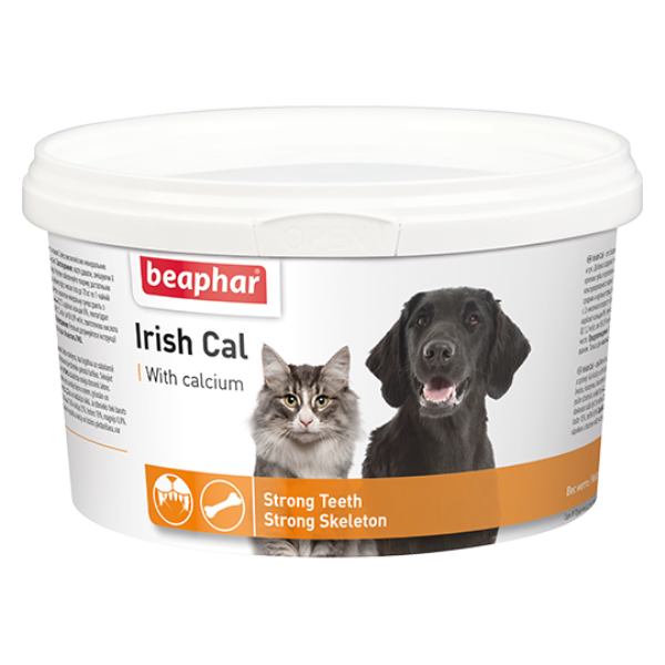 Beaphar Irish Cal, 250 g - пищевая добавка с кальцием и другими минералами для собак и кошек