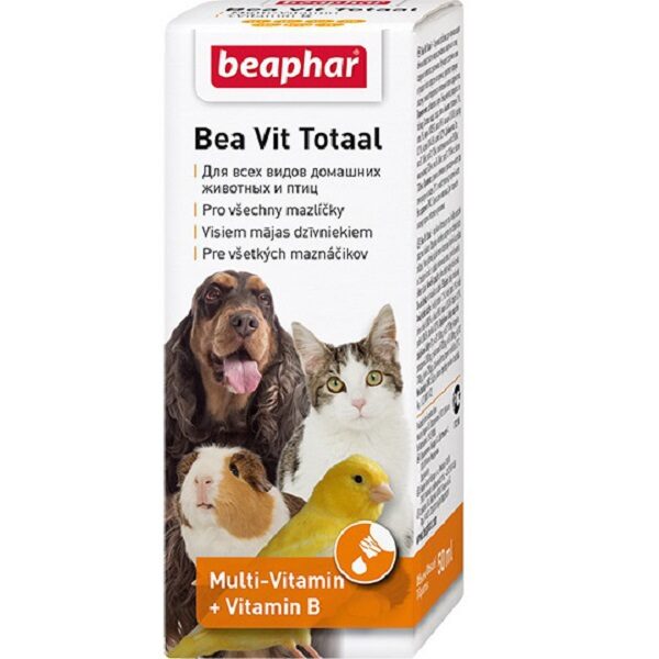 Vitamīnu komplekss visiem mājas dzīvniekiem - Beaphar Bea Vit Total 50 ml