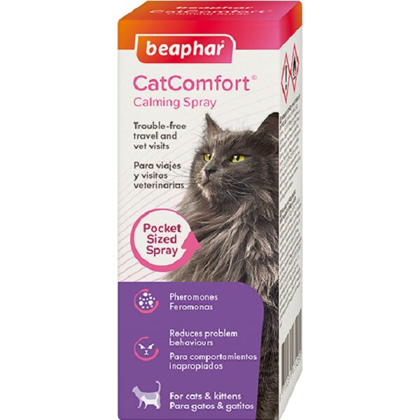 Nomierinošs līdzeklis kaķiem – Beaphar CatComfort Calming Spray 60ml